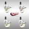 Service Caster 3 Inch 316SS Nylon Wheel Swivel 1-1/4 Inch Expanding Stem Caster Set Lock Brake SCC-SS316TTLEX20S314-NYS-114-4 - alternate 2